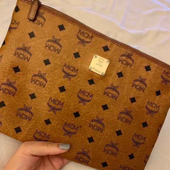 mcm side purse